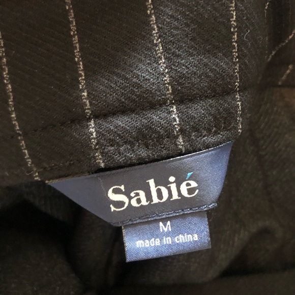 Sabié Mid Rise Pinstripe Trouser Legging - Picture 2 of 3